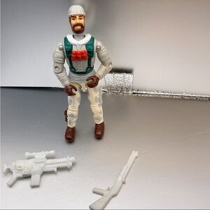 Vintage 1993 GI Joe Frostbite figure with some accessories